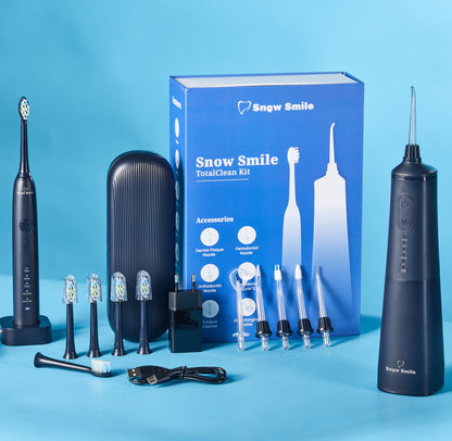 Snow Smile® Sonic elektrisk tannbørste og vannflosser – kombinert sett